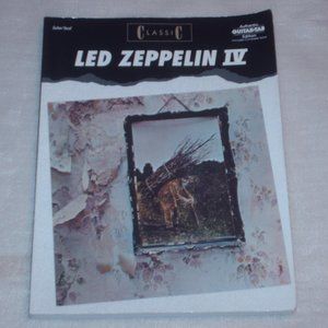 Classic Led Zeppelin IV Guitar vocal music book w/ complete solos